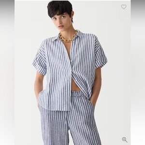 J. Crew Linen Capitaine Shirt